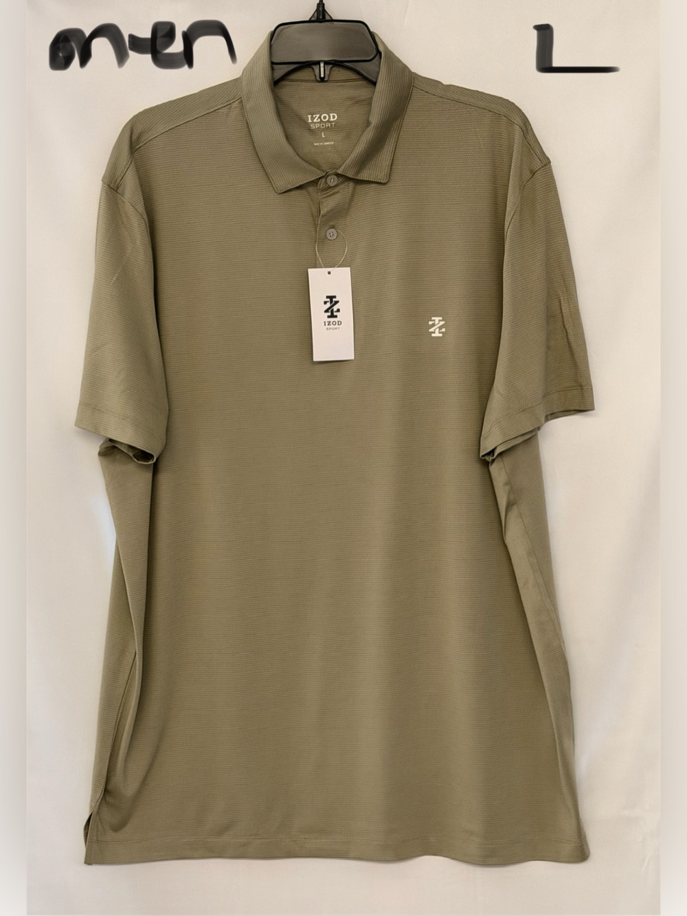 Izod Men's Dark Tan Performance Polo